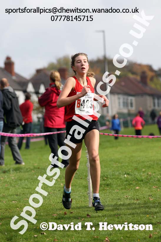 Girls under-15s Northern Cross Country Relays, Graves Park, Sheffield. Photo: David T. Hewitson/Sports for All Pics